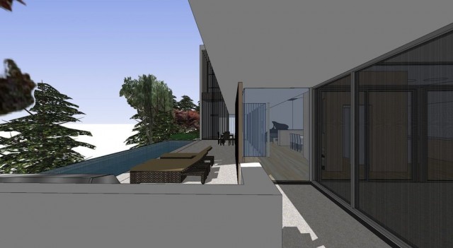 GC Modern Pool Webber+Studio Designed built by Foursquare Builders