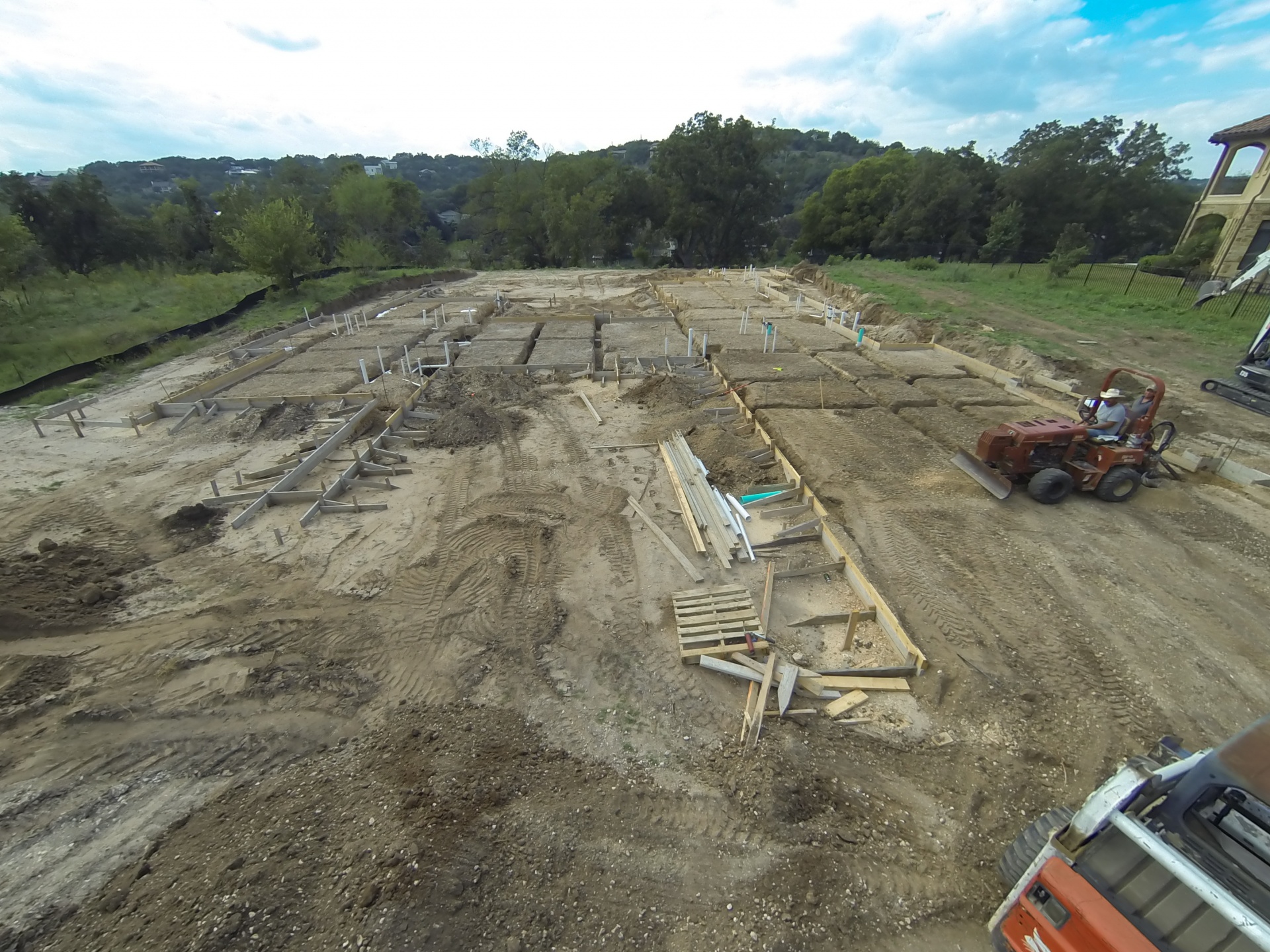 Custom luxury home foundation pour in Austin TX