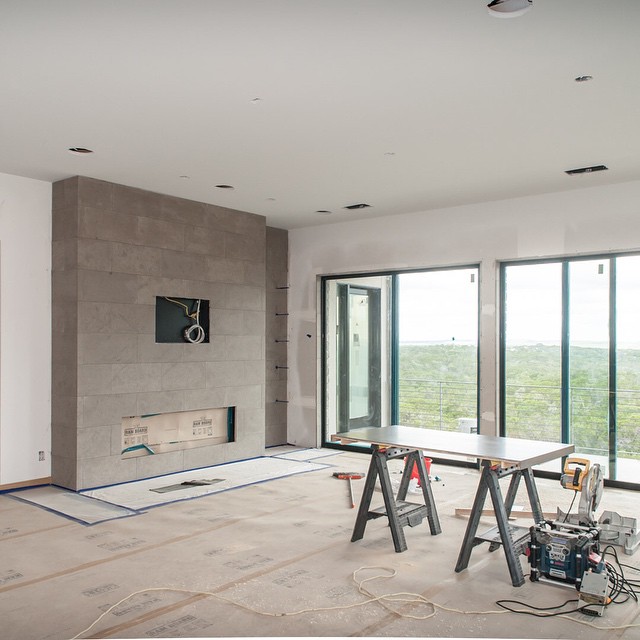 @foursquarebuilders is nearing completion of this lovely design/build project overlooking 1,000+ acre of preserve land.