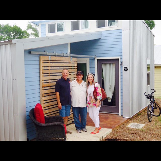 Welcoming our new friend Gary into his new micro-home at in Austin, TX. Built by @foursquarebuilders Designed by @designtrait_architecture