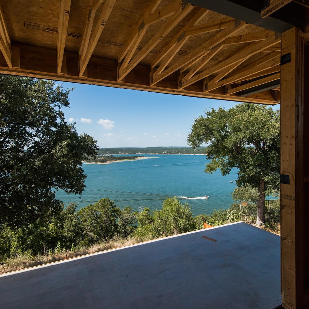 Room with a view overlooking Lake Travis. Built by @foursquarebuilders designed by @dc_architecture photo by @redpantsstudio