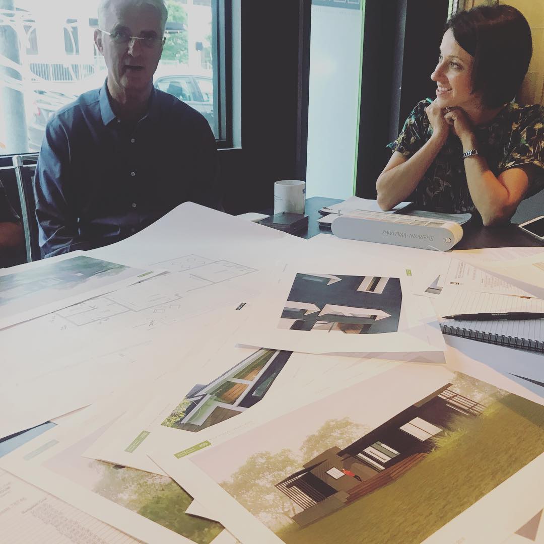 Foursquare Builders and Dick Clark Architecture collaborating on another custom home for our clients.