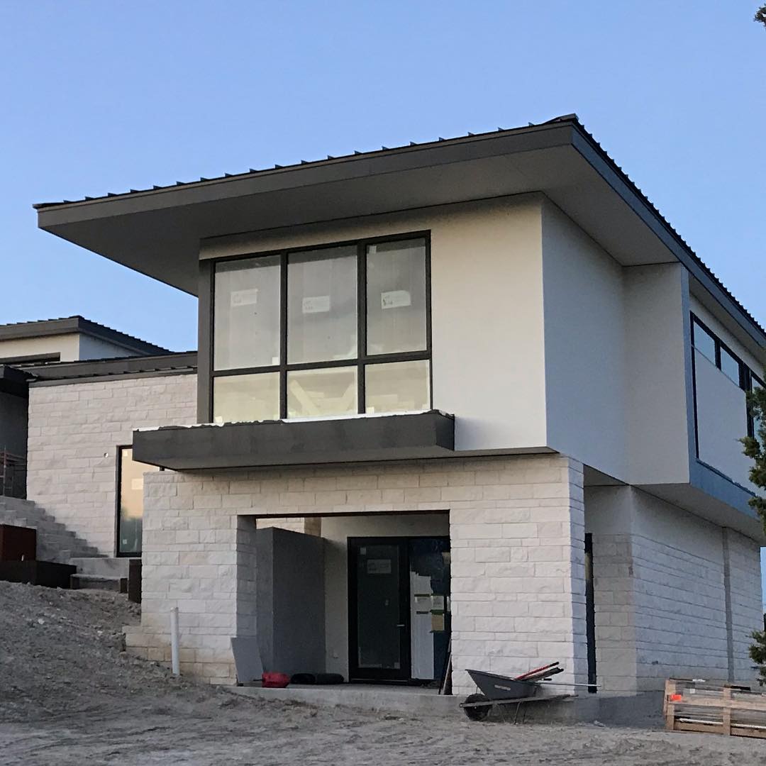 Sunset on Serene Hills Build. Our client’s vision has been brought to life. Designed by @lankerani_architecture and built by @foursquarebuilders