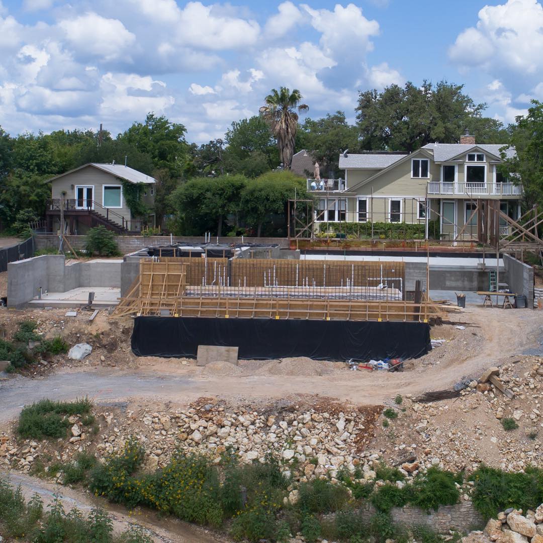 How do you build a pool in a space where nothing ever existed? We start with a team of experts. Structural Engineers, Architects, and Builders make it happen for our clients. @laruearchitects @lovecounty @boothe_concrete @redpantsstudio