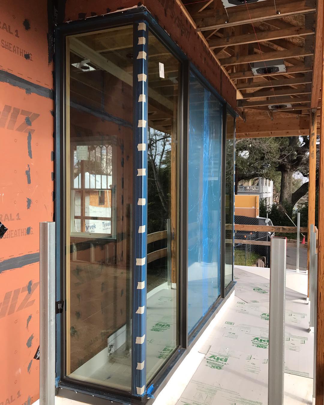 Love our home full of @loewenwindows Our client’s will love their downtown views through these amazing windows. Designed by @laruearchitects Interior Design by @lovecounty Built by @foursquarebuilders Installation by @mendservices