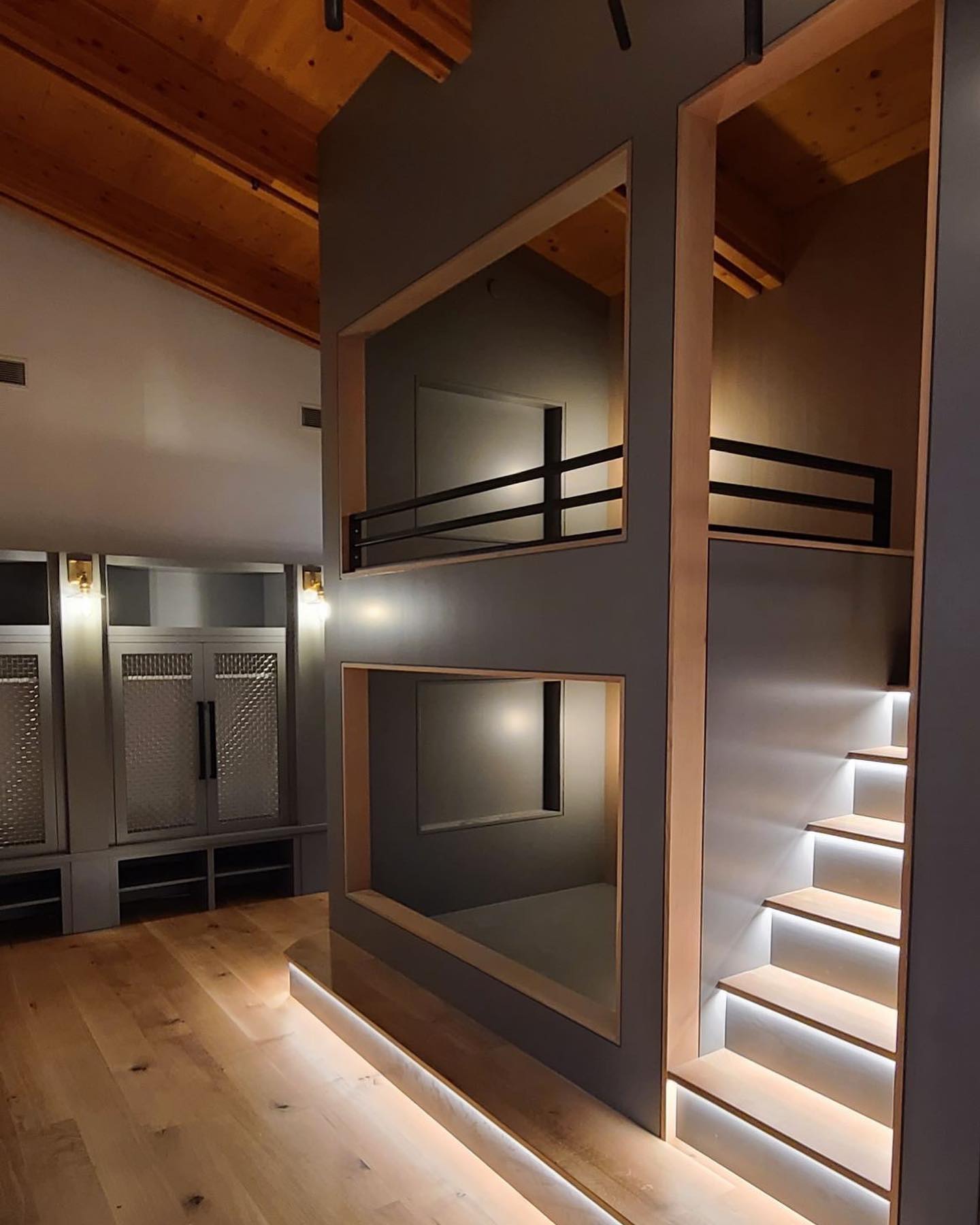 Wow!! What a bunk room! Built by @foursquarebuilders Design by @highcamphome and @breckstudio