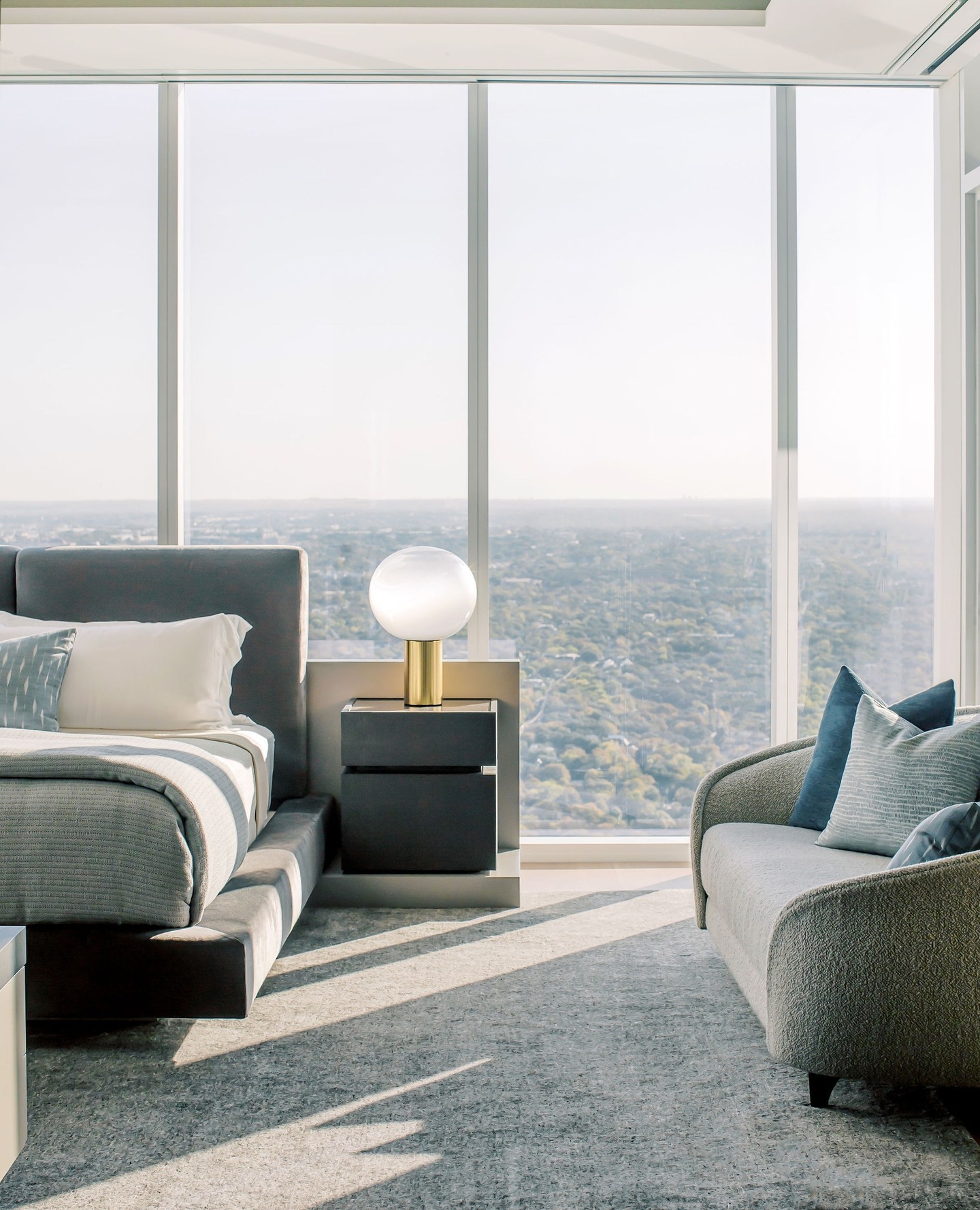 Get ready to be blown away! 🤩 Feast your eyes on the breathtaking views from one of the most prestigious penthouses in downtown Austin. Stay tuned for more sneak peeks of this stunning project.⁠
⁠
@urbanspaceinteriors⁠
⁠