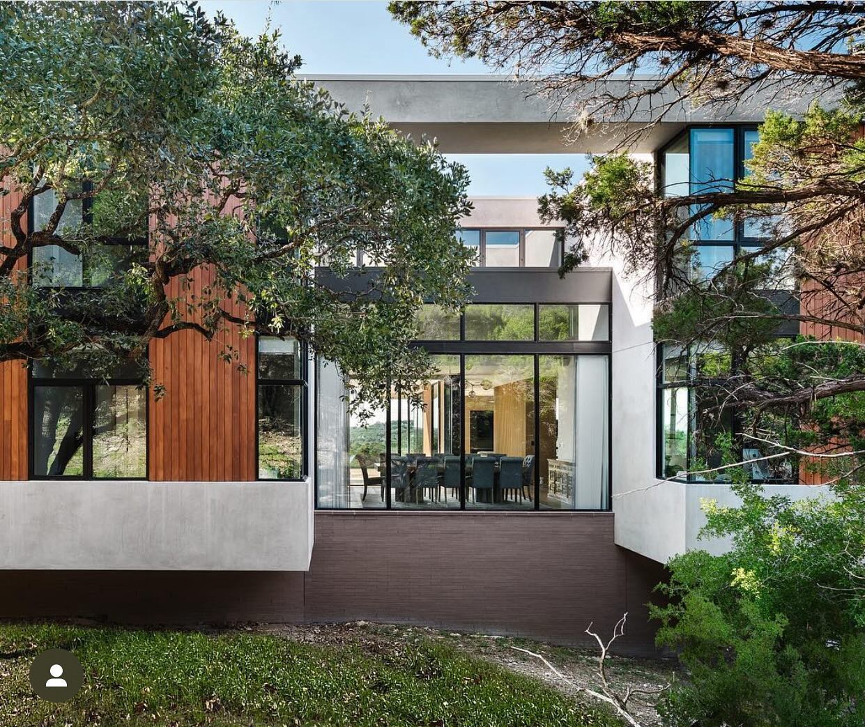 Blending into the hillside. Designed by @aparallel Built by @foursquarebuilders